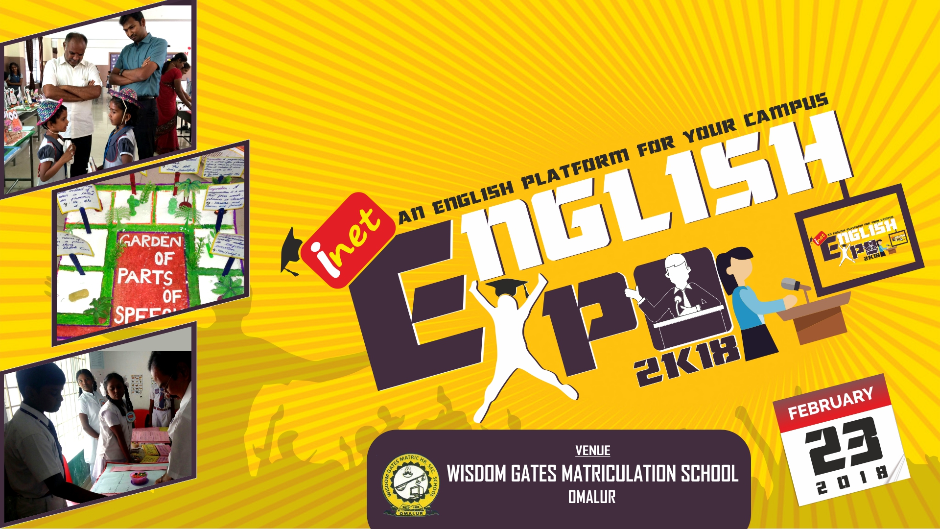 INET's English Expo - 2K18 at Wisdom Gates Matriculation School, Omalur